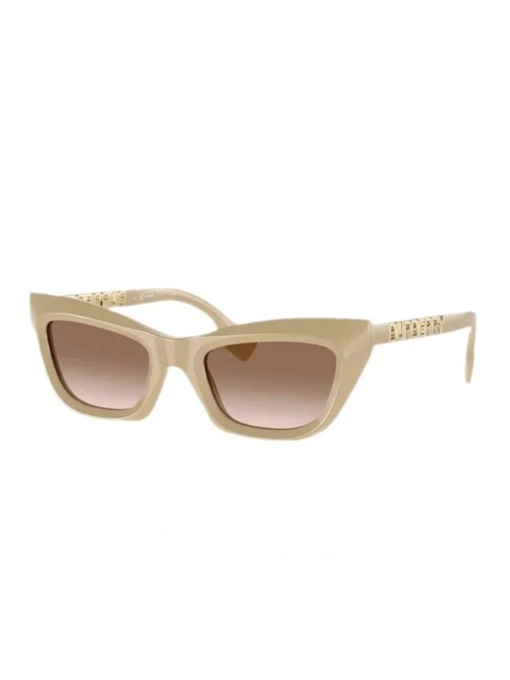 NEW BURBERRY CAT EYE SUNGLASSES BE4409 4092/13 BEIGE BROWN EYEWEAR BE4409 409213 - Picture 1 of 3